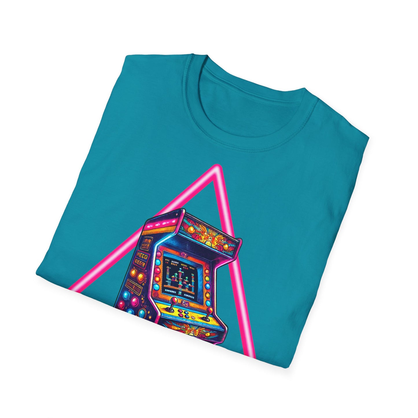 Pink Lines Arcade Machine Unisex T-Shirt