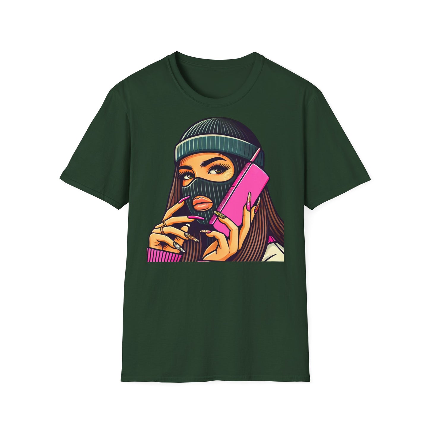 Swag Girl Old Phone Unisex T-Shirt