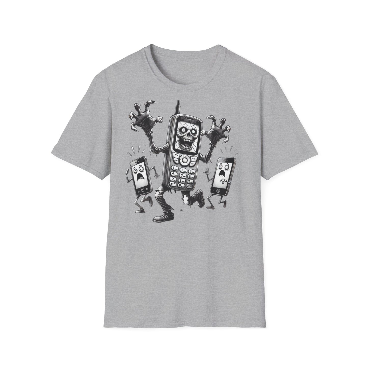 Cell Phone Zombification Unisex T-Shirt