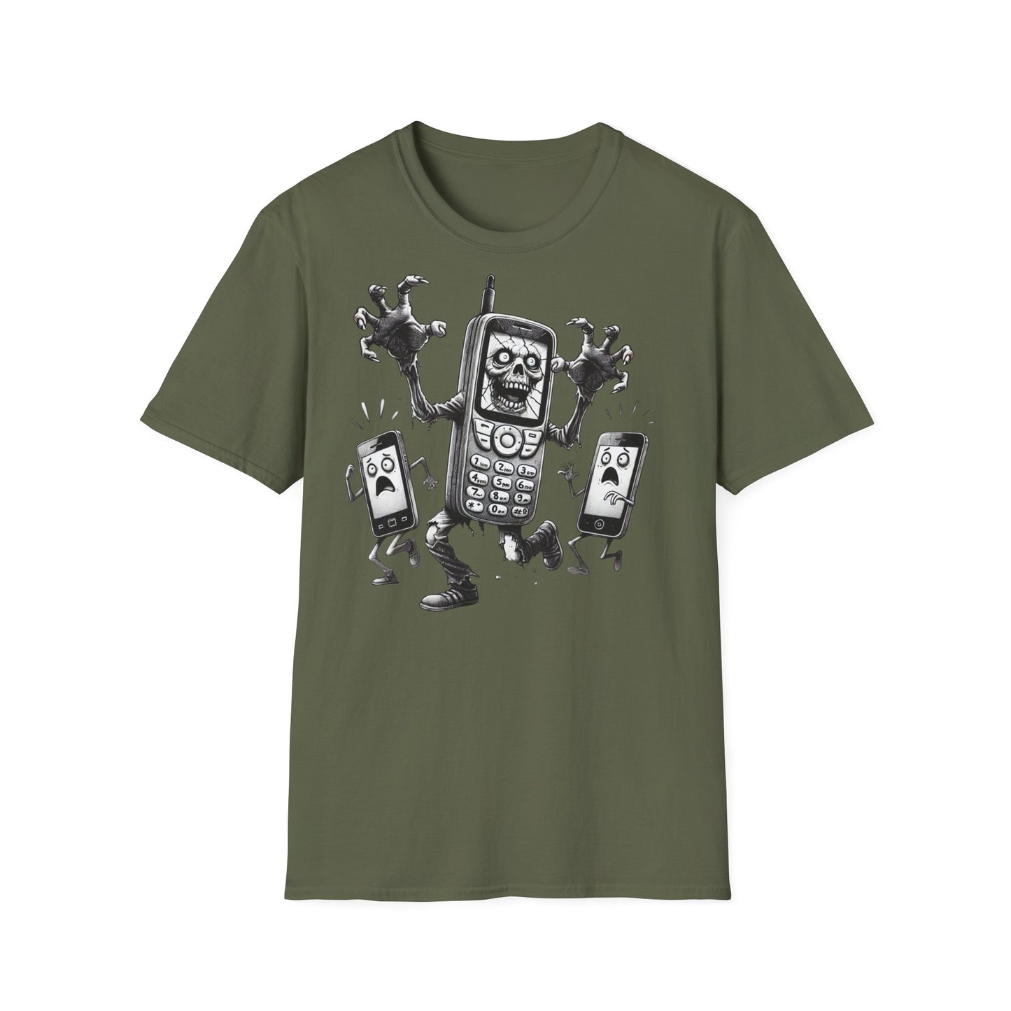 Cell Phone Zombification Unisex T-Shirt