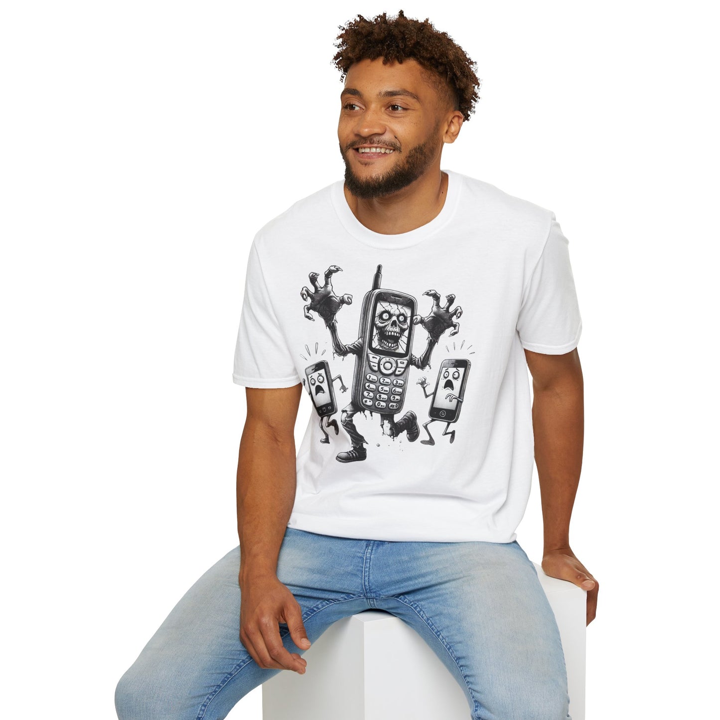 Cell Phone Zombification Unisex T-Shirt