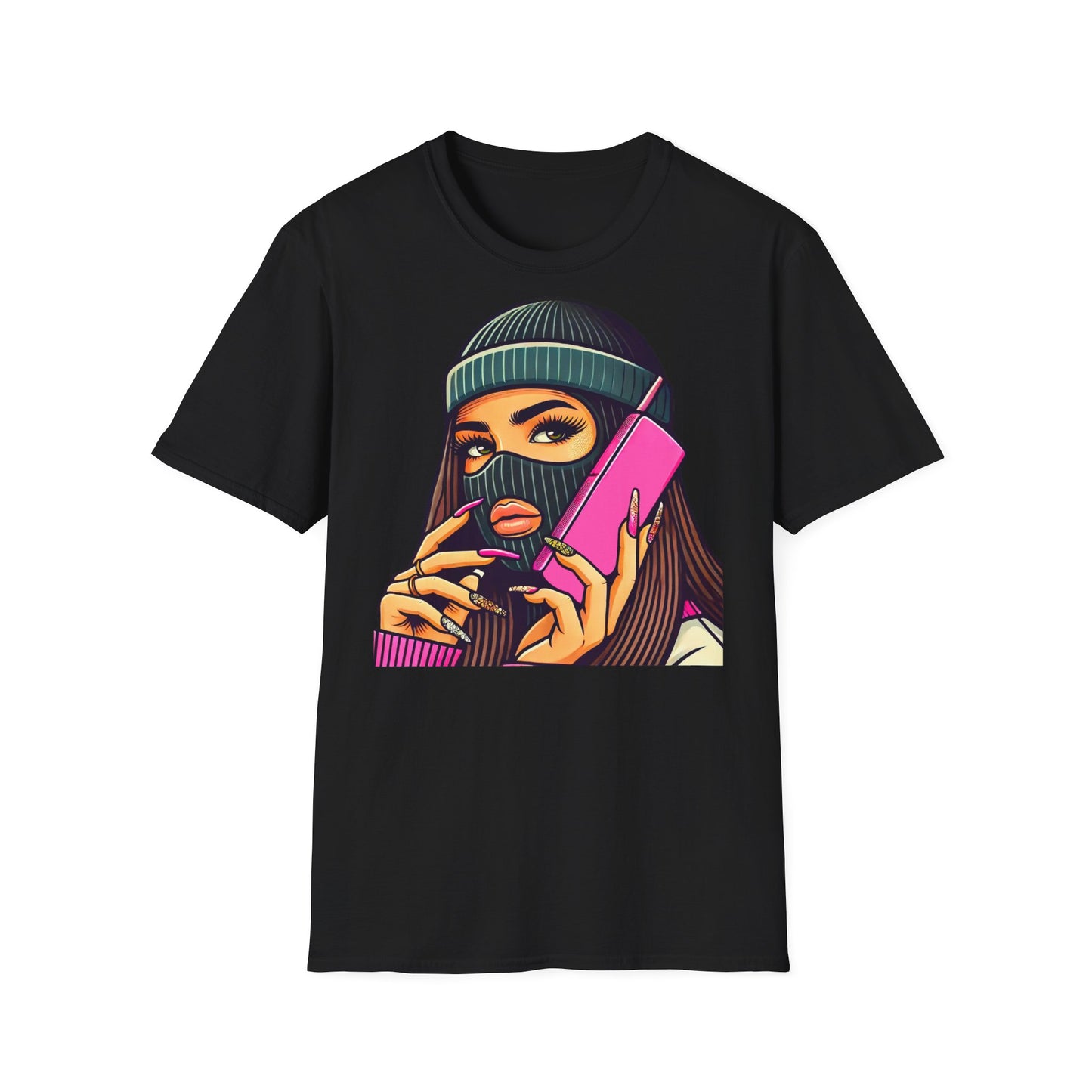 Swag Girl Old Phone Unisex T-Shirt