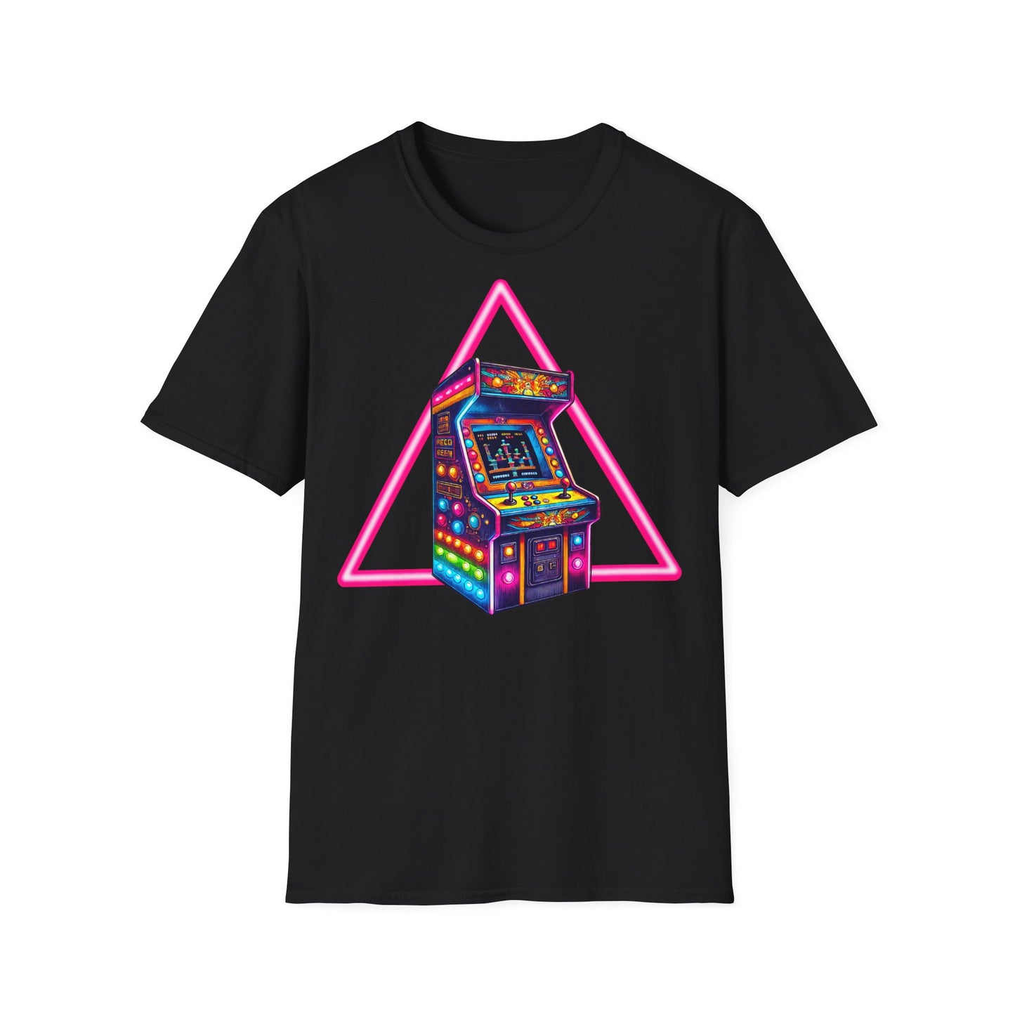 Pink Lines Arcade Machine Unisex T-Shirt