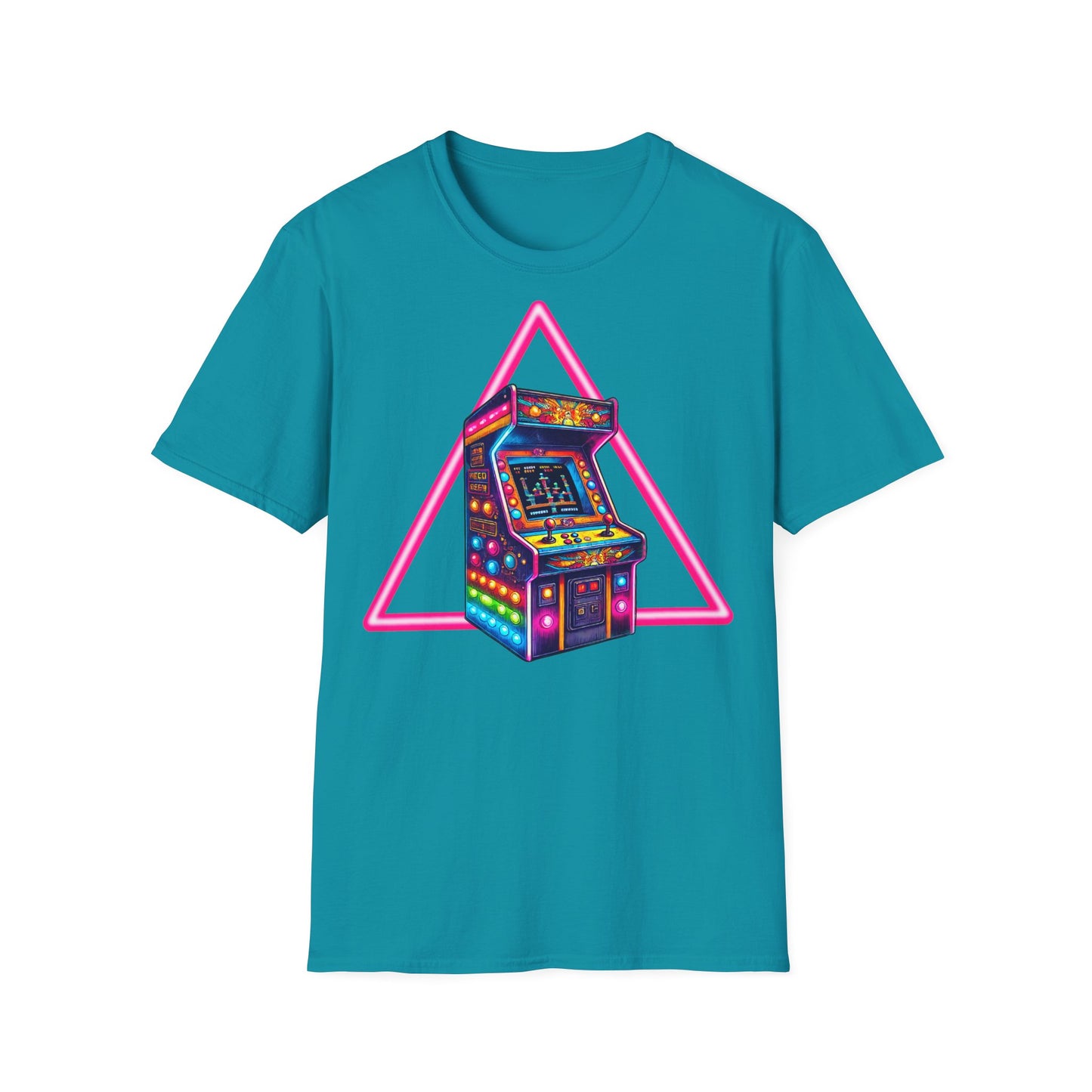 Pink Lines Arcade Machine Unisex T-Shirt