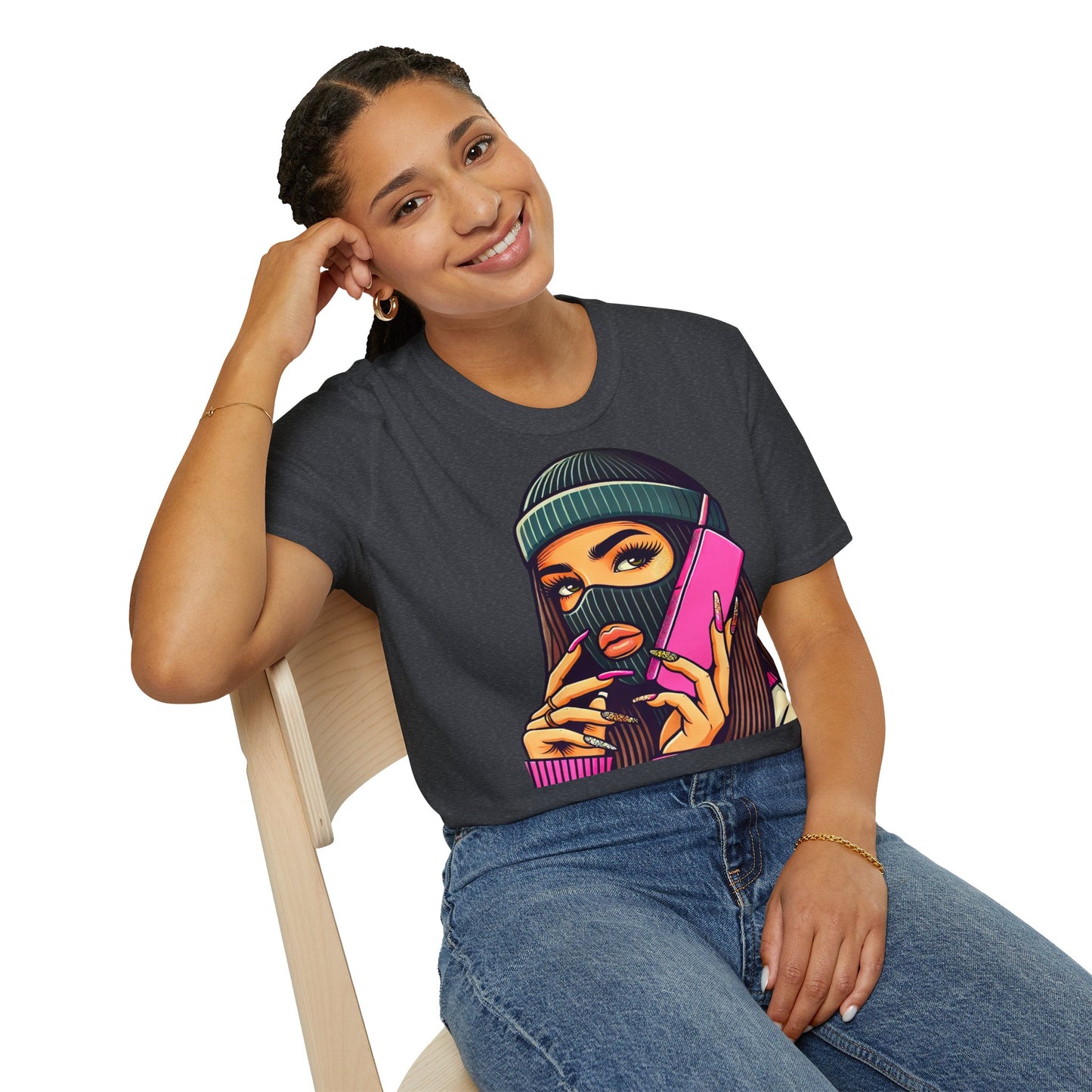 Swag Girl Old Phone Unisex T-Shirt