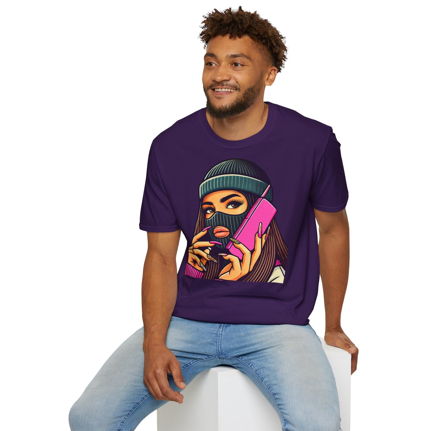 Swag Girl Old Phone Unisex T-Shirt