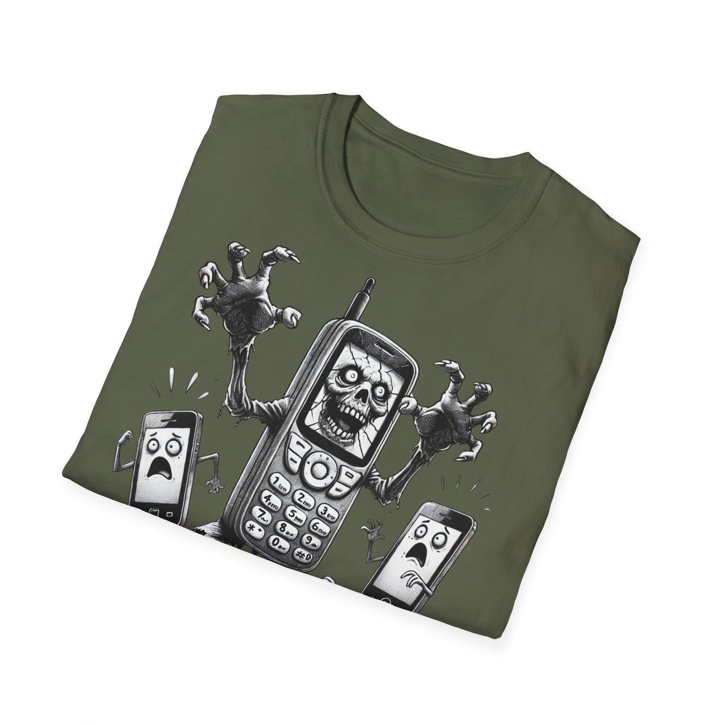 Cell Phone Zombification Unisex T-Shirt