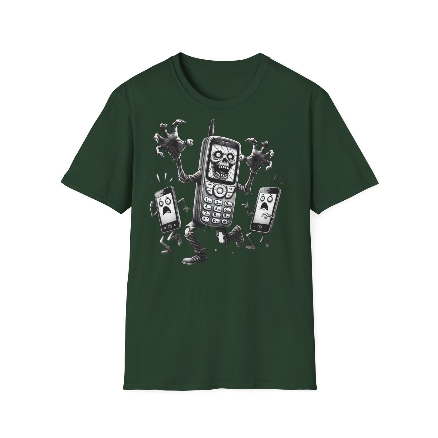 Cell Phone Zombification Unisex T-Shirt