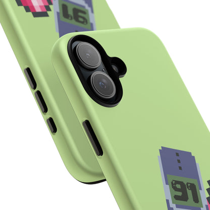 Pixel Heart Phone Case — Retro Tamagotchi-Style Mobile Love iPhone Cover