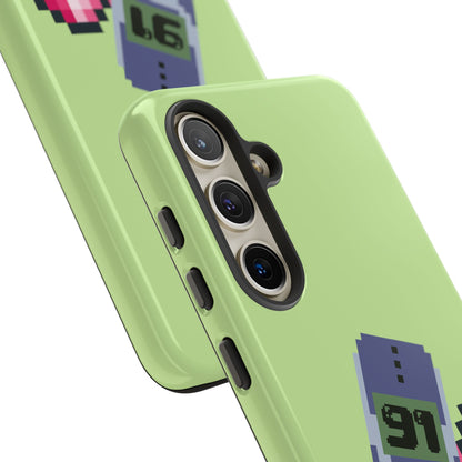 Pixel Heart Phone Case — Retro Tamagotchi-Style Mobile Love iPhone Cover