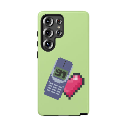 Pixel Heart Phone Case — Retro Tamagotchi-Style Mobile Love iPhone Cover
