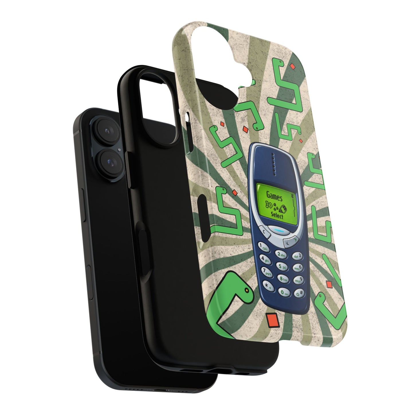Retro Snake Game – Y2K Mobile Phone Case