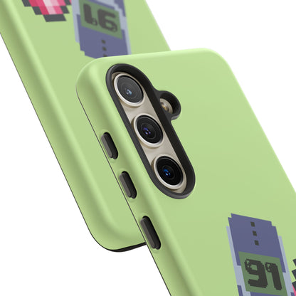 Pixel Heart Phone Case — Retro Tamagotchi-Style Mobile Love iPhone Cover