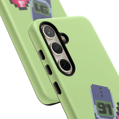 Pixel Heart Phone Case — Retro Tamagotchi-Style Mobile Love iPhone Cover