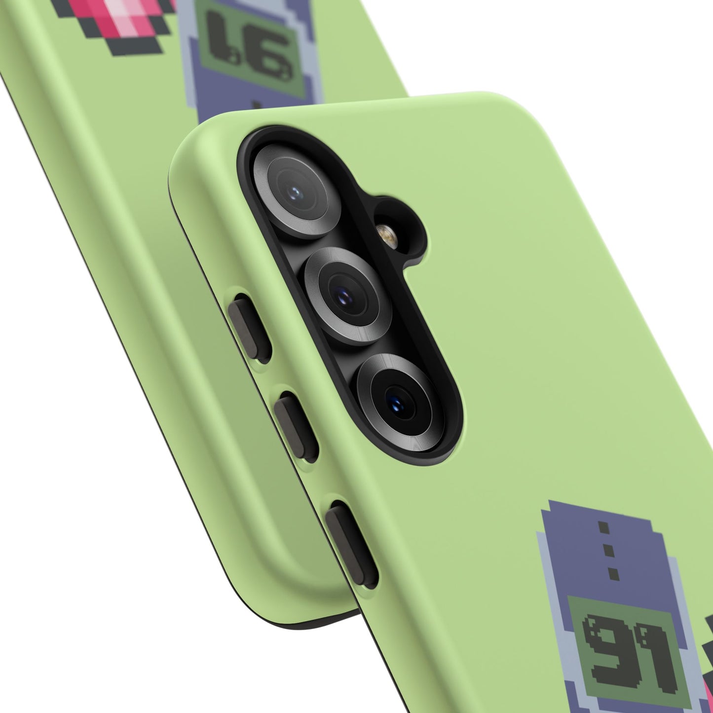 Pixel Heart Phone Case — Retro Tamagotchi-Style Mobile Love iPhone Cover