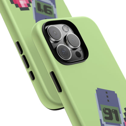 Pixel Heart Phone Case — Retro Tamagotchi-Style Mobile Love iPhone Cover