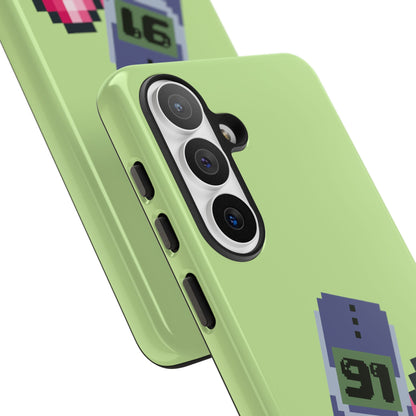 Pixel Heart Phone Case — Retro Tamagotchi-Style Mobile Love iPhone Cover