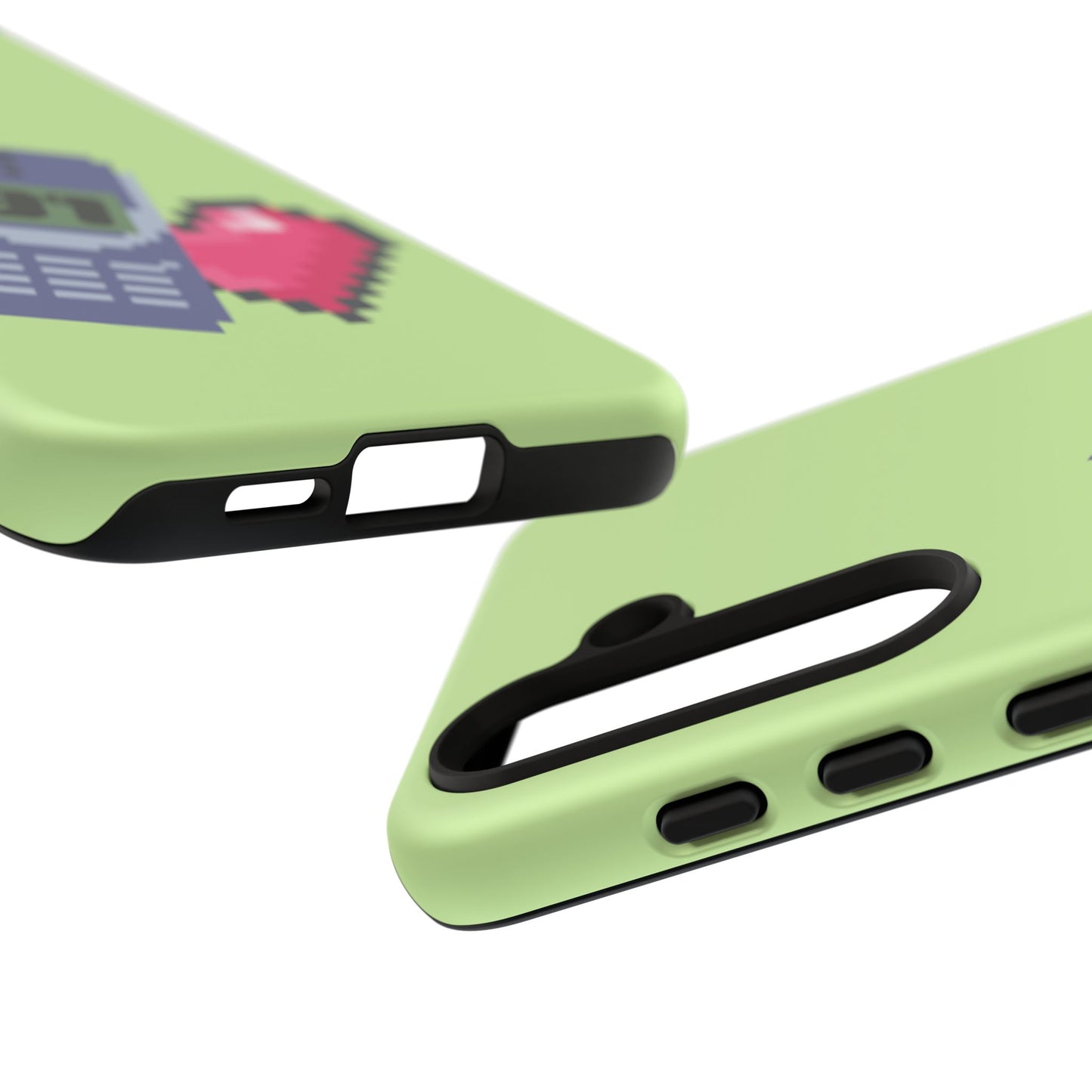 Pixel Heart Phone Case — Retro Tamagotchi-Style Mobile Love iPhone Cover