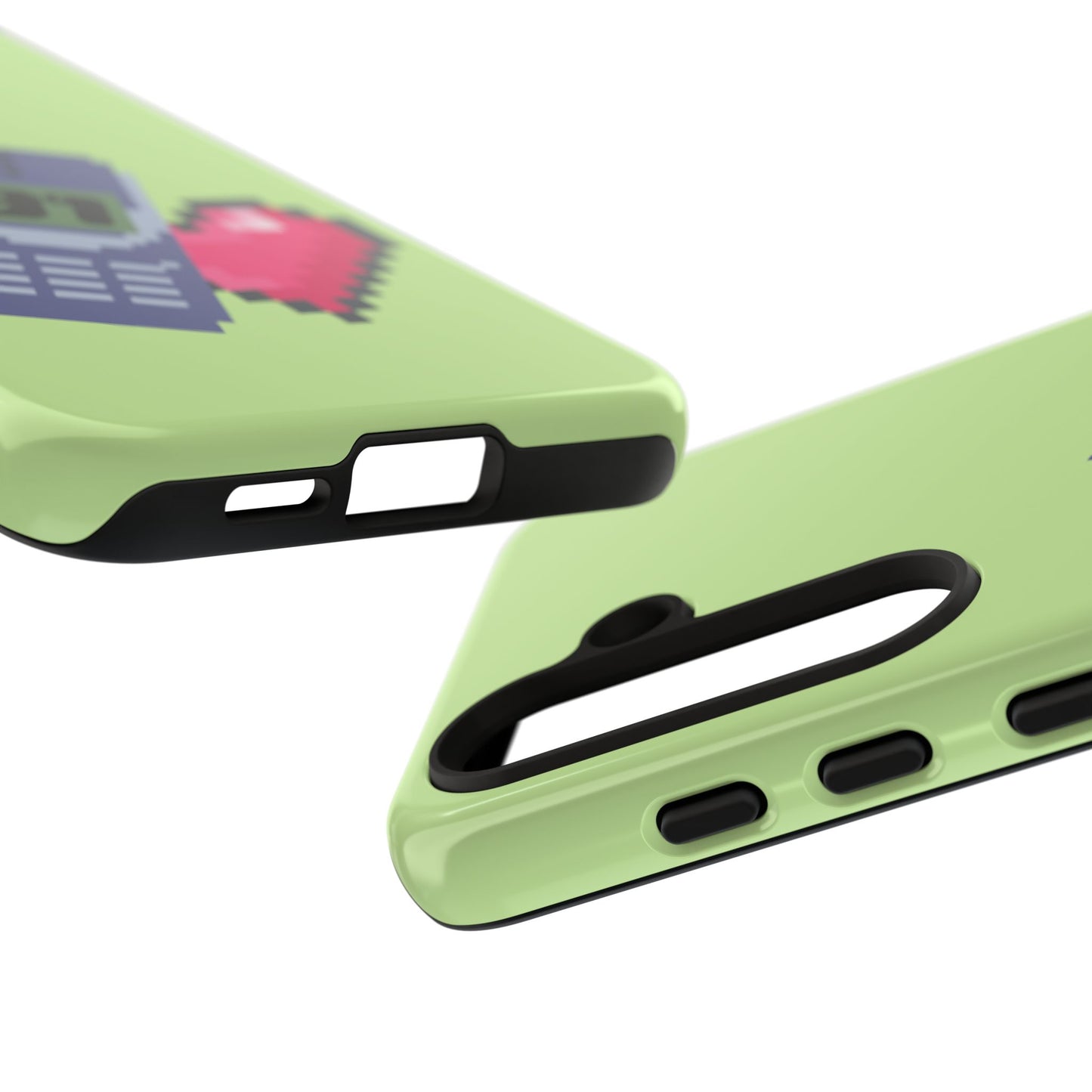 Pixel Heart Phone Case — Retro Tamagotchi-Style Mobile Love iPhone Cover