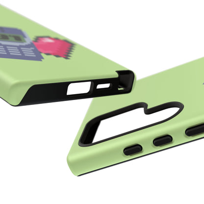 Pixel Heart Phone Case — Retro Tamagotchi-Style Mobile Love iPhone Cover