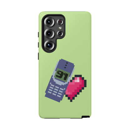 Pixel Heart Phone Case — Retro Tamagotchi-Style Mobile Love iPhone Cover