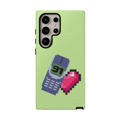 Pixel Heart Phone Case — Retro Tamagotchi-Style Mobile Love iPhone Cover