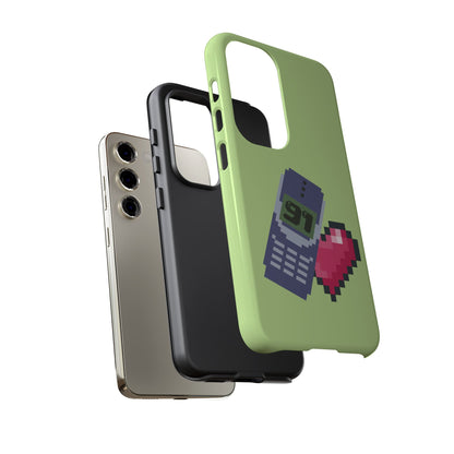 Pixel Heart Phone Case — Retro Tamagotchi-Style Mobile Love iPhone Cover