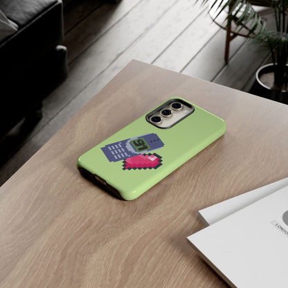 Pixel Heart Phone Case — Retro Tamagotchi-Style Mobile Love iPhone Cover