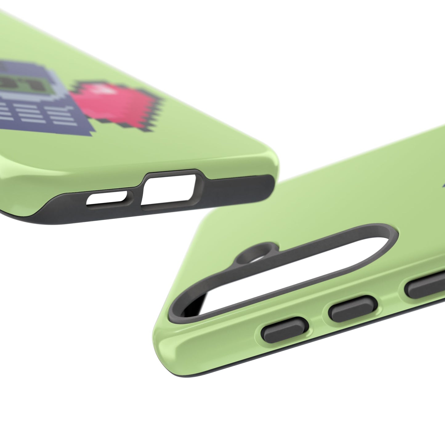 Pixel Heart Phone Case — Retro Tamagotchi-Style Mobile Love iPhone Cover